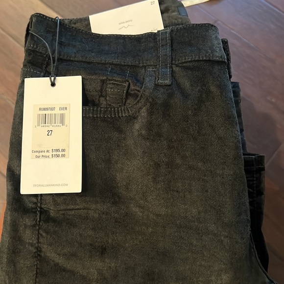NWT 7 FOR ALL MANKIND VELVET-LIKE JEANS - Picture 12 of 13